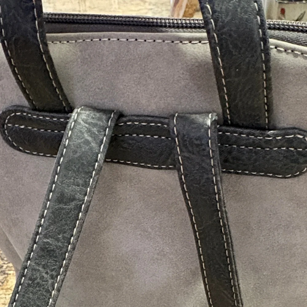b.o.c. Gray and Black Stitched Backpack - Picture 6 of 9